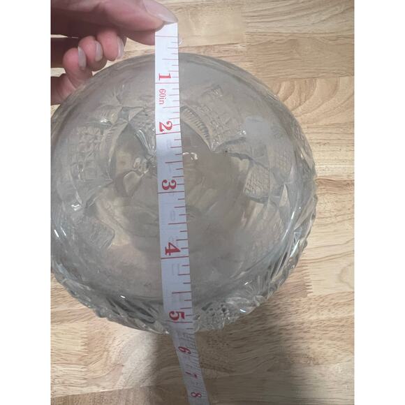 Vintage Crystal Glass Decanter Decorative Home Decor JL - Picture 7 of 8